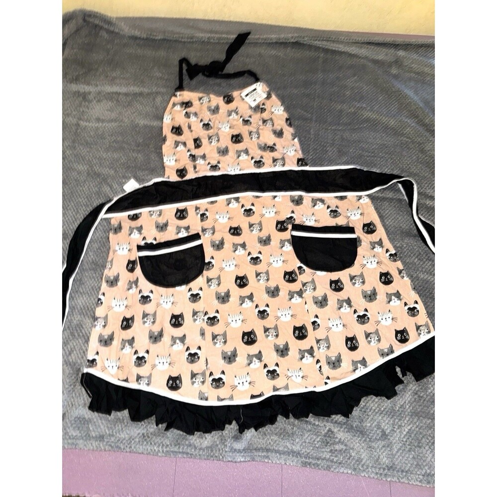 NWT Now Designs Betty Cats Meow Bib Apron - Picture 2 of 16